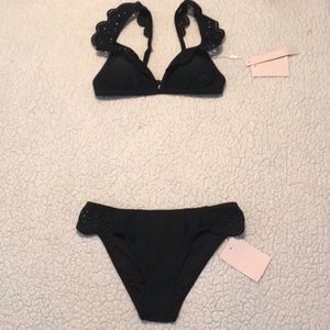 Avec Les Filles two piece bathing suit